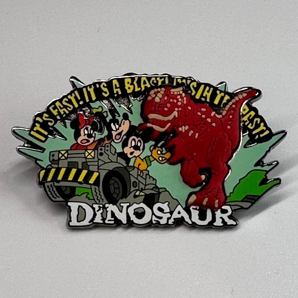 3 D DINOSAUR Attraction Animal Kingdom WDW Disney Pin Mickey Minnie Goofy 2008 - Picture 2 of 6